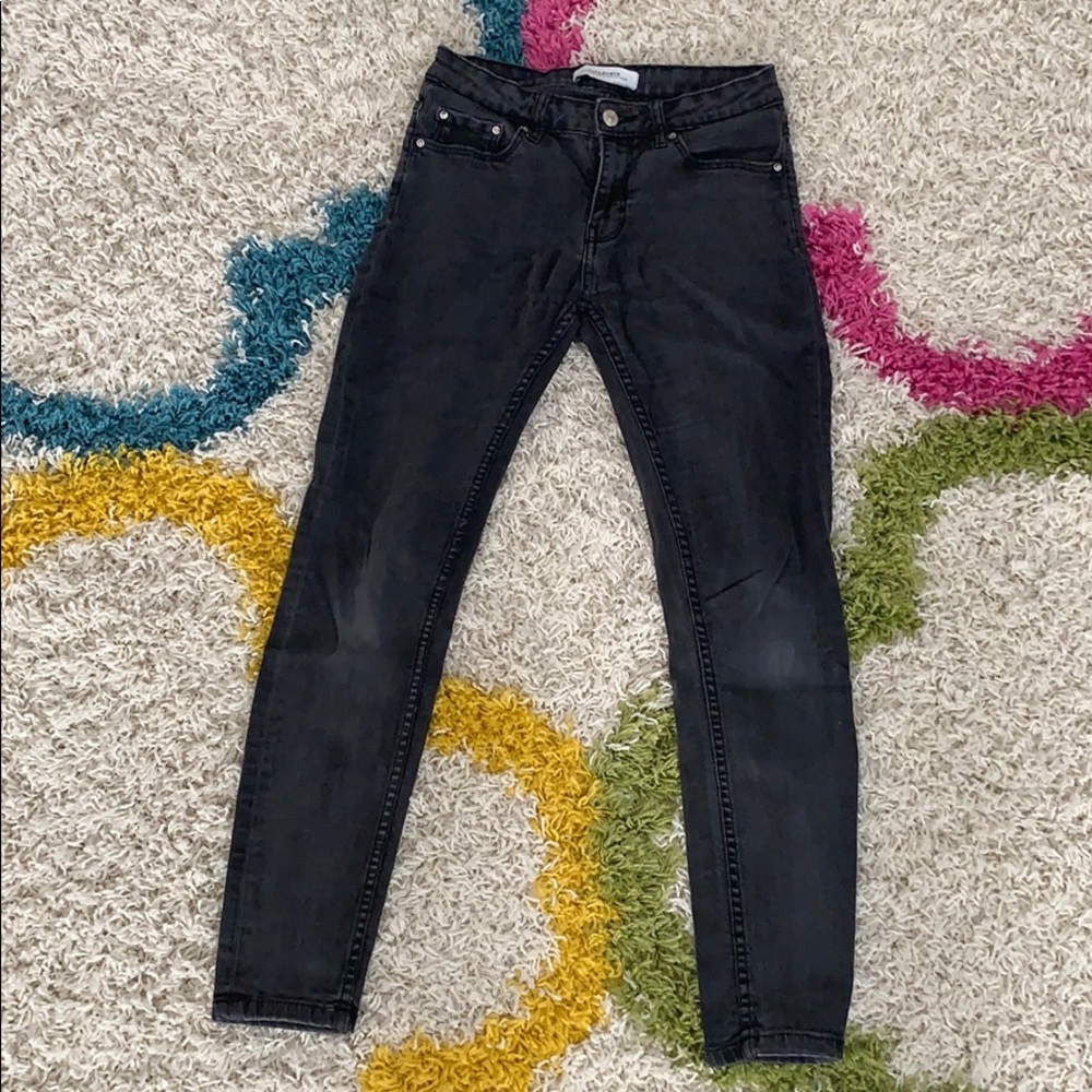 Zara faded black skinny jean